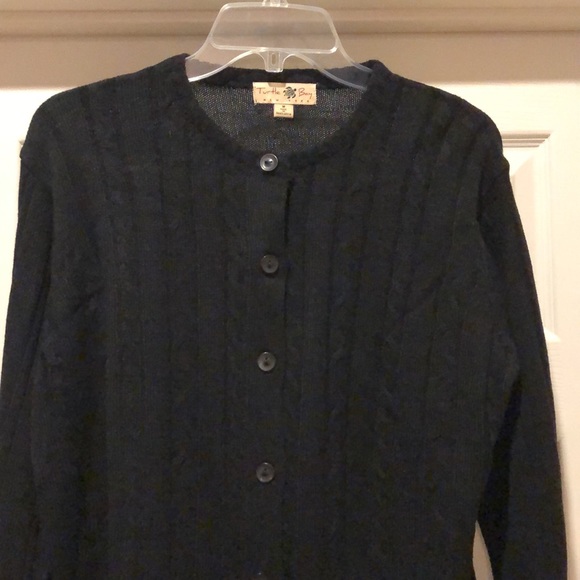 Turtle Bay Black Women’s Button Up Sweater - M - Picture 2 of 6
